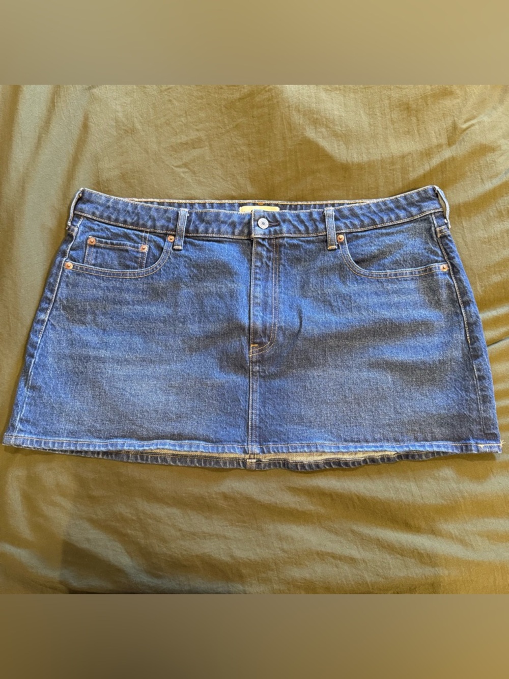 Abercrombie & Fitch Blue Denim Mini Skirt